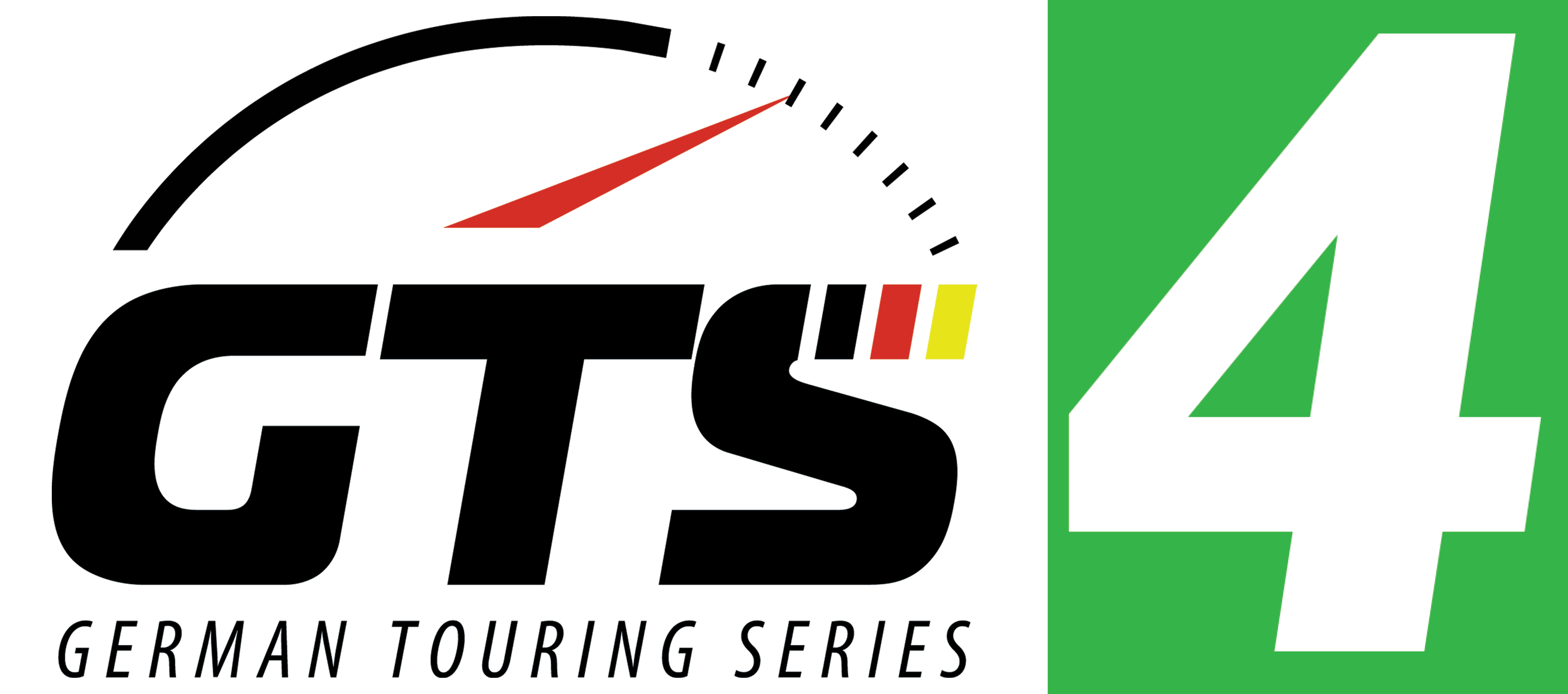 Logo of GTS German Touring Series with a green background and number 4.