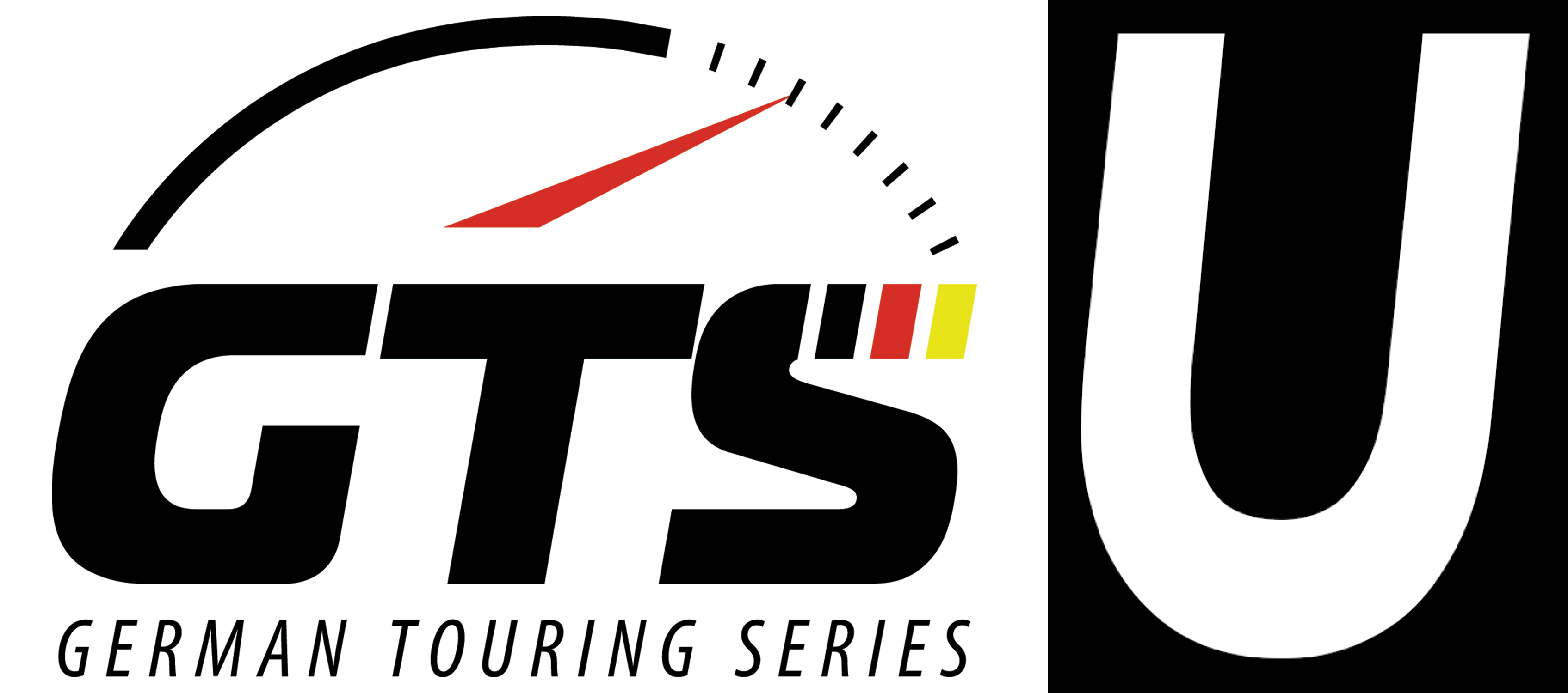 Logo of GTS German Touring Series with a black and white design.