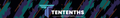 Tentenths Motorsports logo with abstract pattern