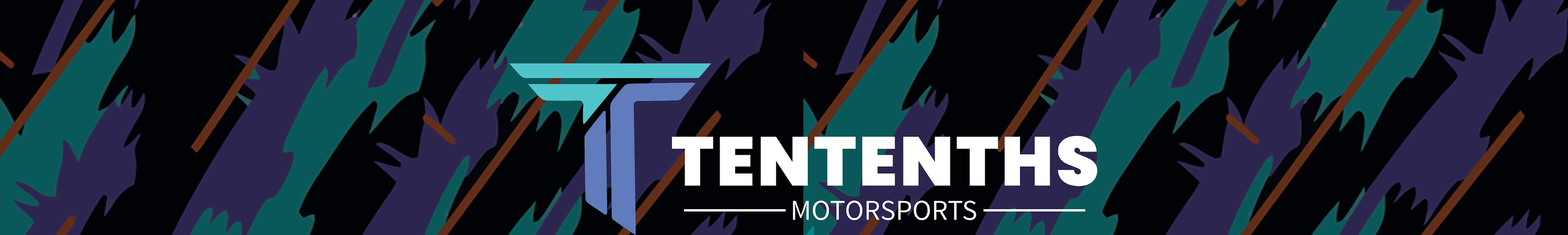 Tentenths Motorsports logo with abstract pattern